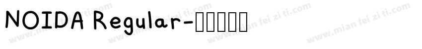 NOIDA Regular字体转换